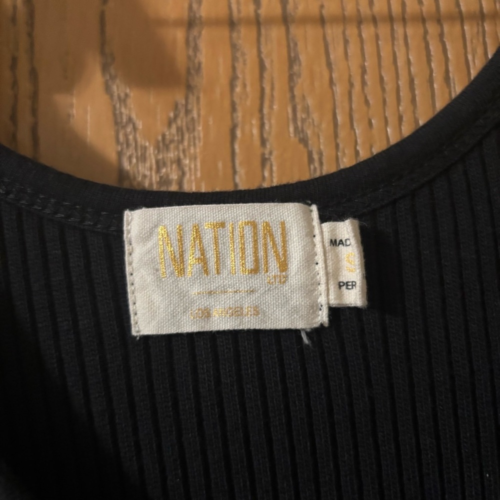 ANTHROPOLOGIE NATION LTD RIBBED MIDI DRESS NWOT SZ S - Picture 5 of 8